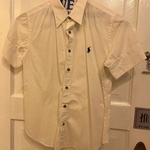 White Ralph Lauren s/s collared shirt